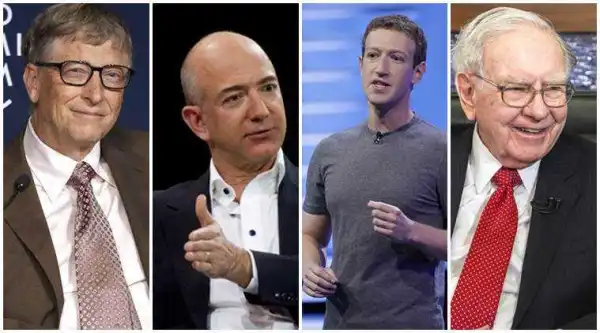 Top 10 richest people in the world, Bill Gates at no. 1